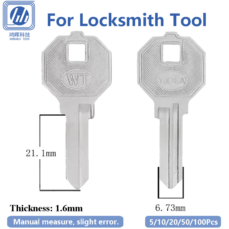 Cabinet Lock Key - 5-100Pcs/Lot WT Left Uncut Copper Blank