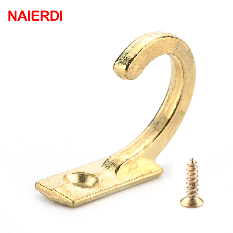 Furniture Hardware Tools - NAIERDI 10PCS Small Antique Hooks Wall