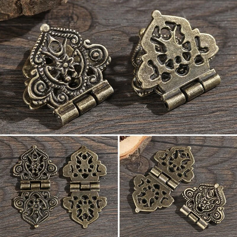 Soft Close Hinge - 3Pcs/Set Vintage Alloy Hollow Flower Hinge