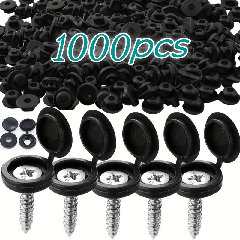 Furniture Hardware Covers - 1000pcs Hinged Plastic Screw Cap Cover