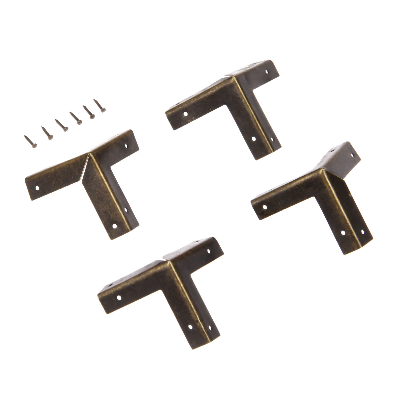 DRELD 4Pcs Antique Bronze Corn - Furniture Hardware Covers ulasan dan harga