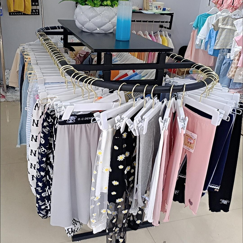Iron Clothing Store Oval Shelf - Furniture Hardware Stores ulasan dan harga