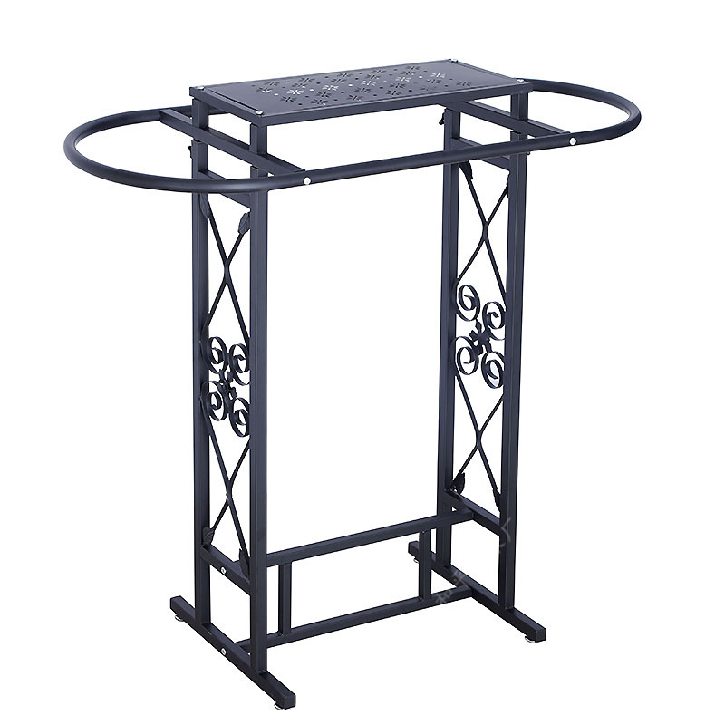 Iron Clothing Store Oval Shelf - Furniture Hardware Stores ulasan dan harga