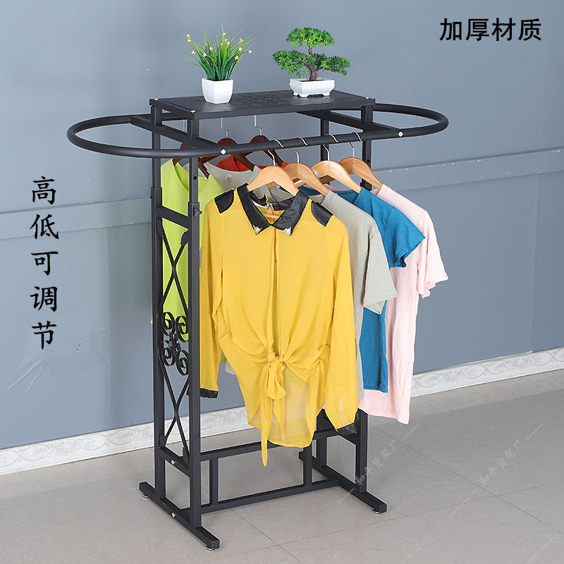 Iron Clothing Store Oval Shelf - Furniture Hardware Stores ulasan dan harga