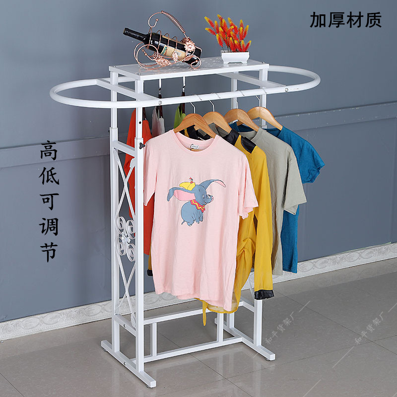 Iron Clothing Store Oval Shelf - Furniture Hardware Stores ulasan dan harga