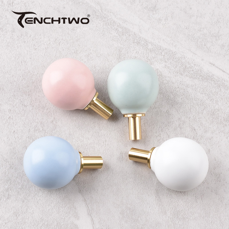 Round Ceramic Hook Clothes Han - Cabinet Knob Round ulasan dan harga