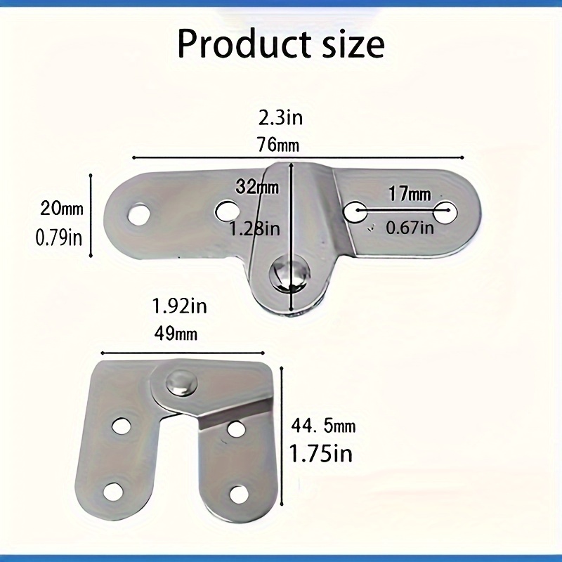 2PCS Ladder Folding Hinges Rot - Furniture Rotating Hardware ulasan dan harga