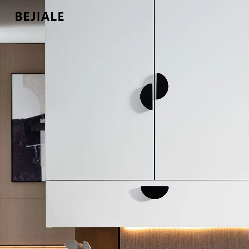 1PC Wardrobe Door Handle Semi- - Furniture Rotating Hardware ulasan dan harga