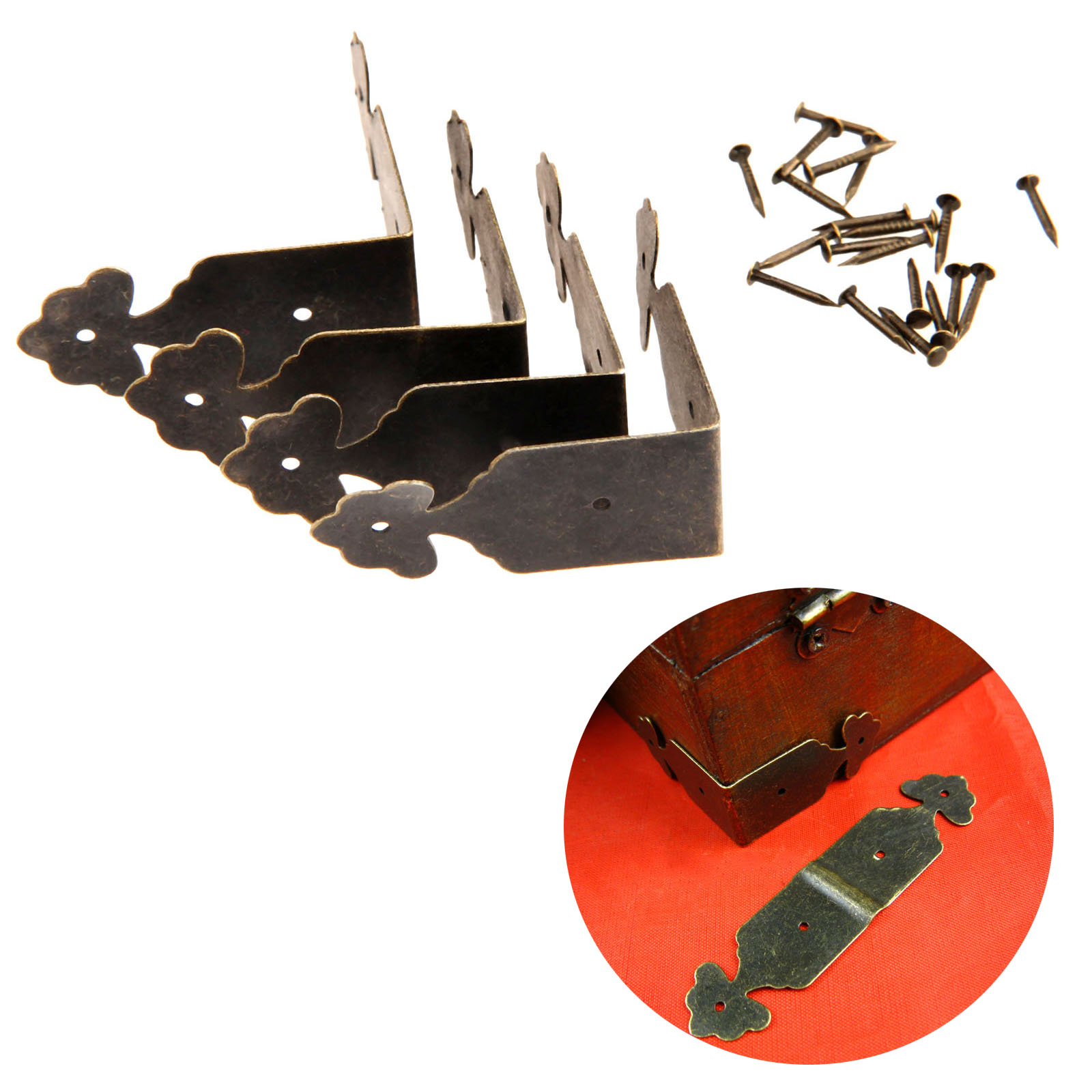 4pcs Decorative Corner Protect - Furniture Hardware Covers ulasan dan harga