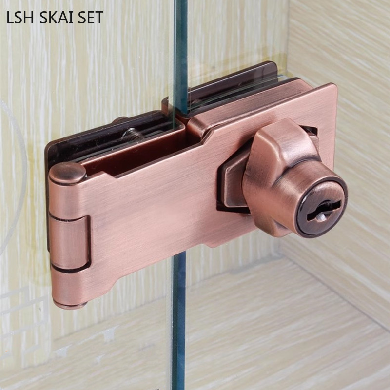No-punch Glass Door Lock Store - Furniture Hardware Stores ulasan dan harga