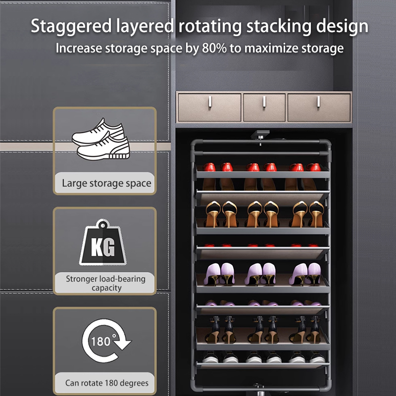Rotating Shoe Rack 360-Degree  - Furniture Rotating Hardware ulasan dan harga