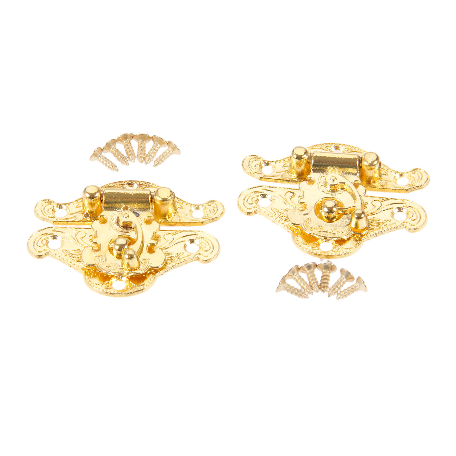 DRELD 2Pcs Antique Gold Box La - Furniture Hardware Tools ulasan dan harga