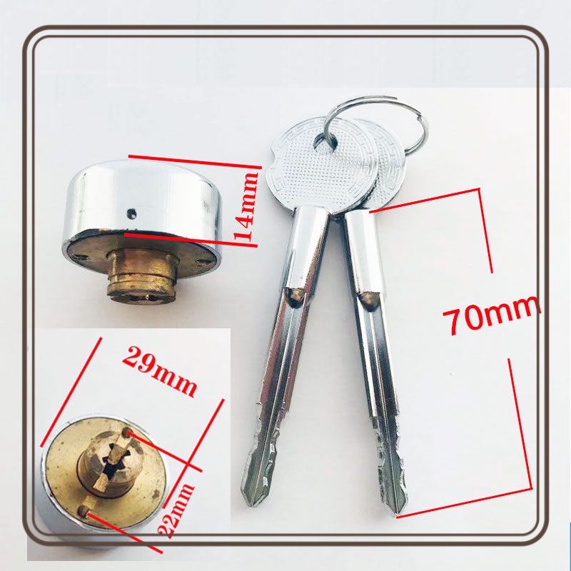 Safe Lock Core Cross Key Emerg - Furniture Hardware Tools ulasan dan harga