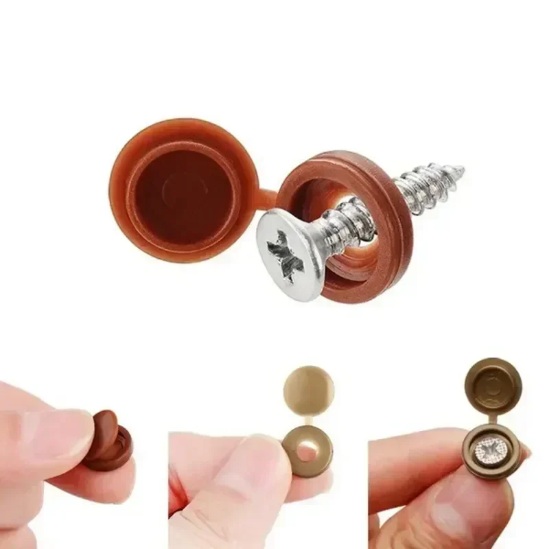 Hinged Plastic Screw Cap Cover - Furniture Hardware Covers ulasan dan harga