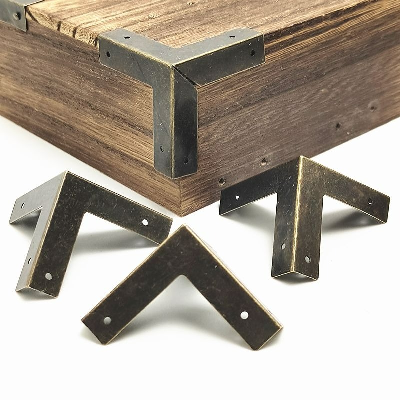 4/16set Antique Bronze Corner  - Furniture Hardware Covers ulasan dan harga