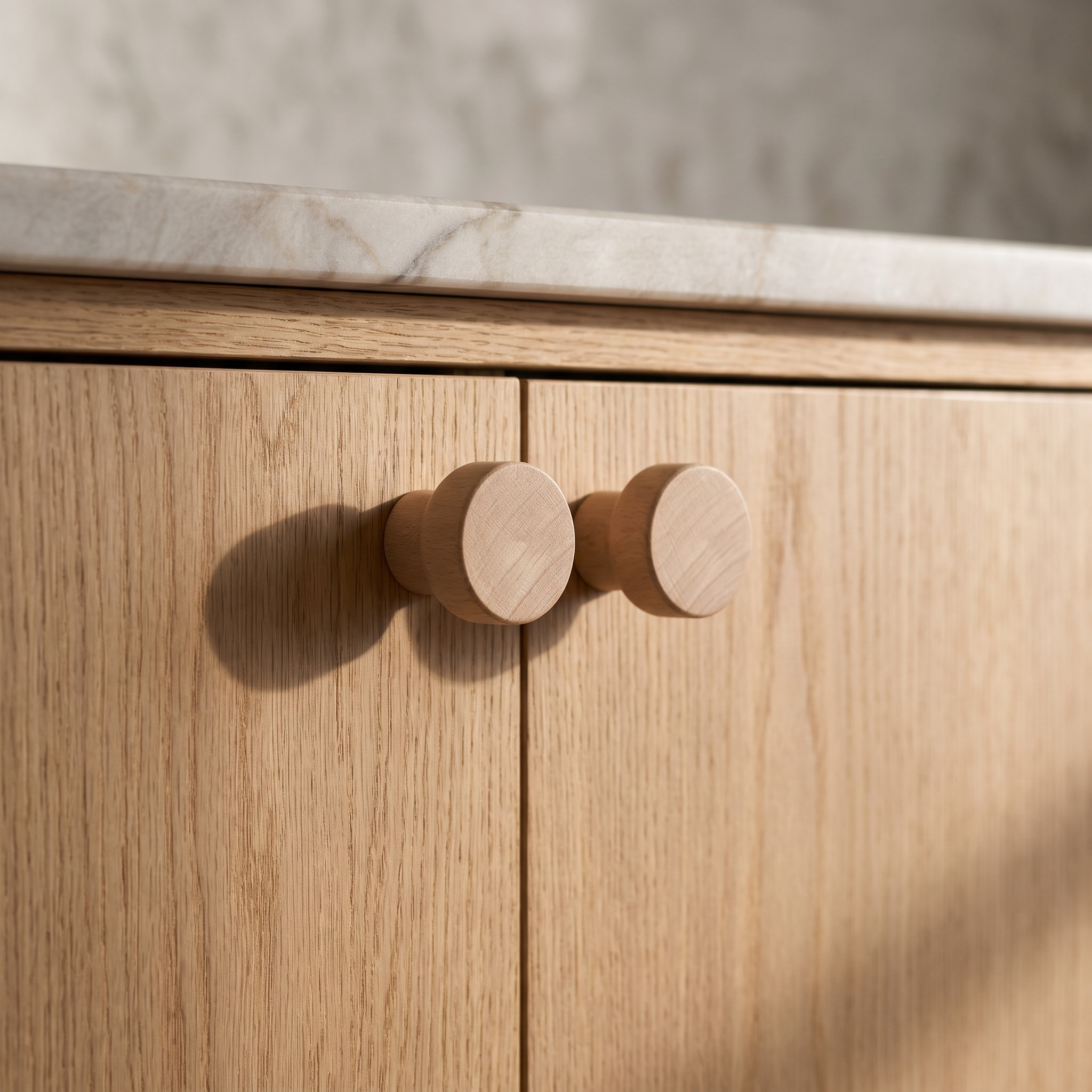 30Pcs Solid Beech Wood Small R - Cabinet Knob Round ulasan dan harga