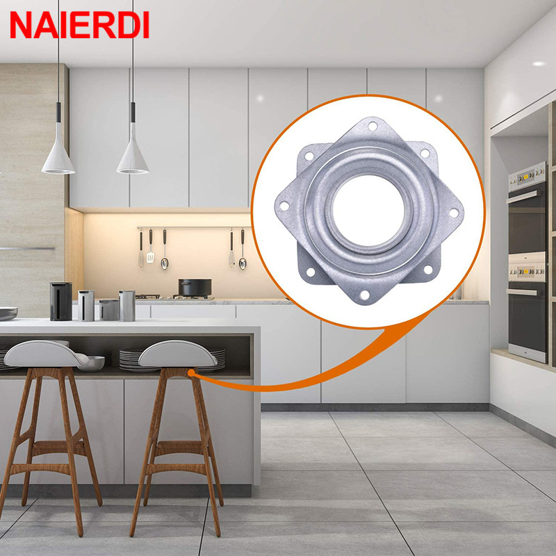 NAIERDI 3 inch Swivel Plates F - Furniture Rotating Hardware ulasan dan harga