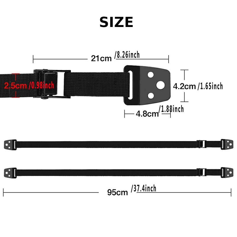 2 Pack Adjustable TV Safety St - Furniture Hardware Tools ulasan dan harga