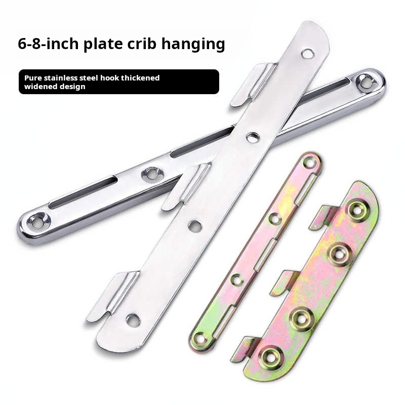 1set 6/8 inch Metal Bed Bracke - Furniture Hardware For Bed ulasan dan harga