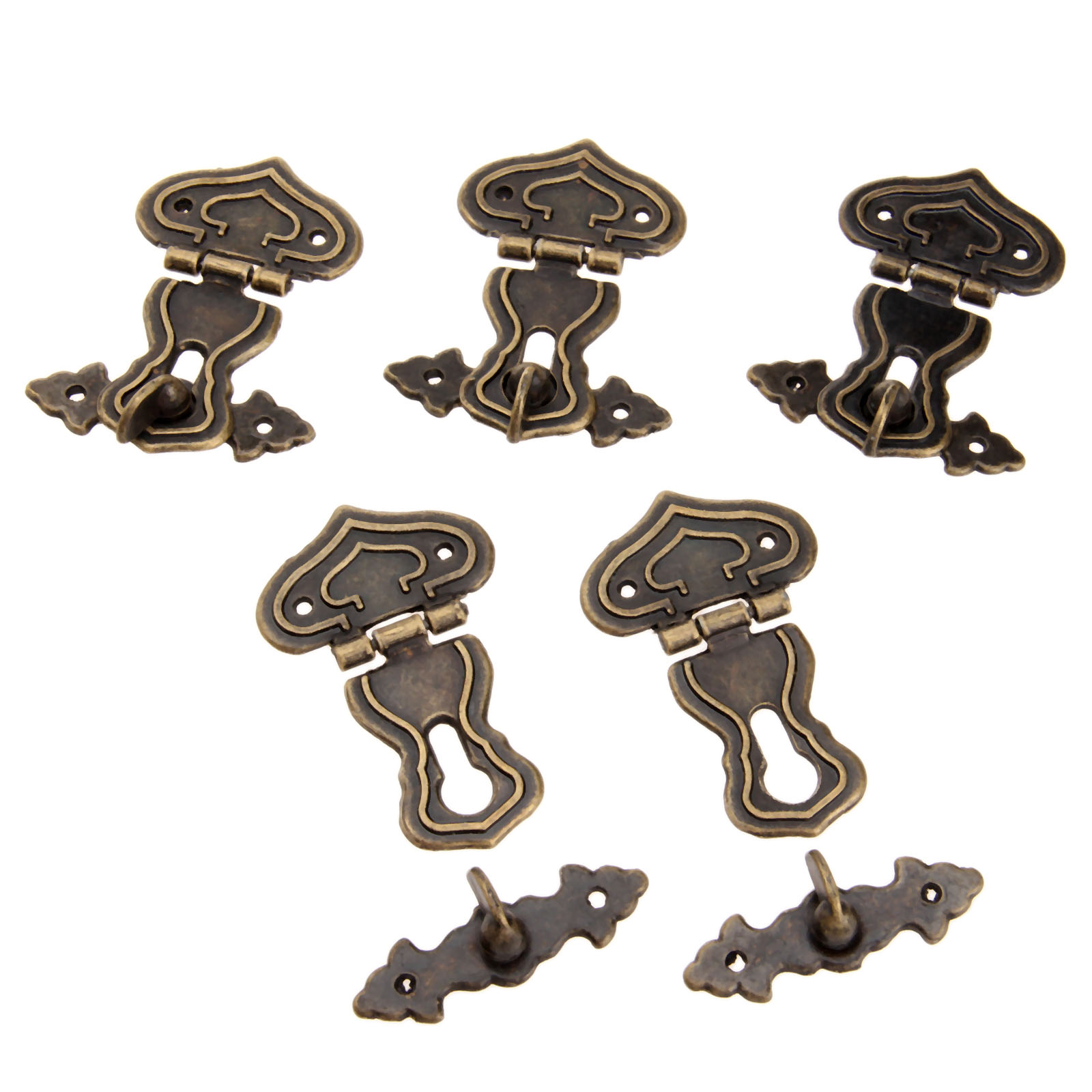 5Pcs 63x47mm Antique Metal Loc - Furniture Hardware Tools ulasan dan harga