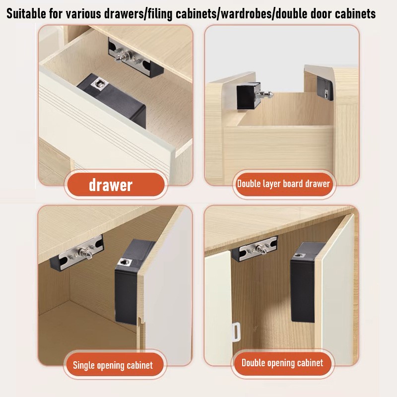 Tuya Smart Cabinet Door Lock K - Furniture Hardware Tools ulasan dan harga