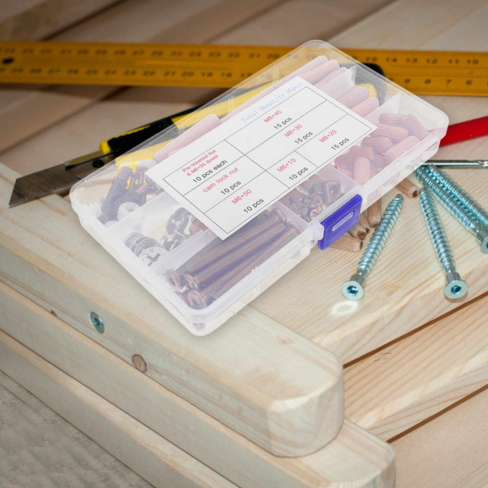 95Pcs Furniture Hardware Set B - Furniture Hardware For Bed ulasan dan harga