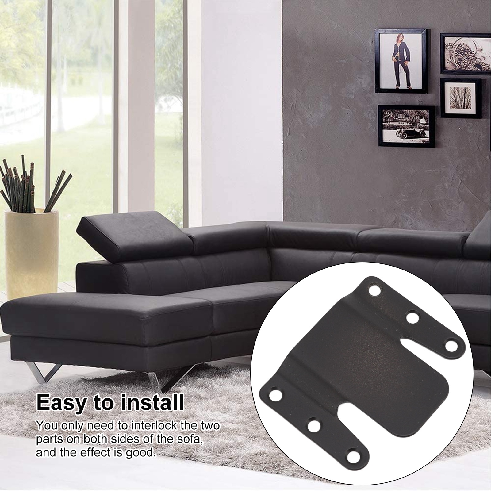 4 Sets Sectional Sofa Connecto - Furniture Interlocking Hardware ulasan dan harga