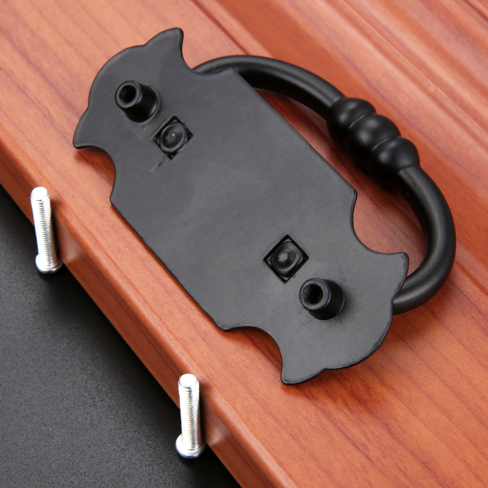 1Pc  88*56mm Black Handle Zinc - Furniture Rotating Hardware ulasan dan harga