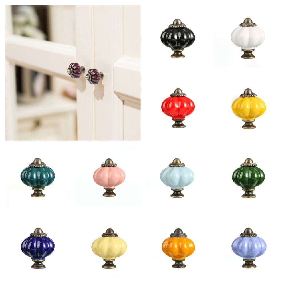 Simple Single Hole Ceramic Pum - Cabinet Knob Round ulasan dan harga
