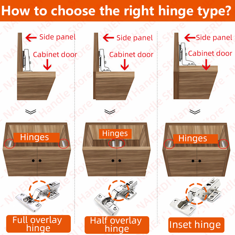 NAIERDI 4 Pieces Soft Closing  - Soft Close Hinge ulasan dan harga